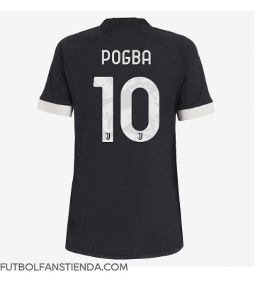 Juventus Paul Pogba #10 Tercera Equipación Mujer 2023-24 Manga Corta